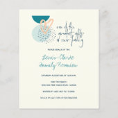 Budget Moderne Gezinshereniging Uitnodiging Flyer (Achterkant)