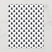 Budget Moderne Gold Merry Black Kaart voor kerstmi (Achterkant)