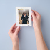 Budget Moderne Gold Merry-kerstkaart Flyer (Hand)