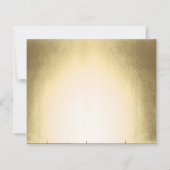 Budget Moderne Gold Type 50e verjaardag Uitnodigin (Achterkant)