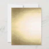 Budget Moderne Gold Type 50e verjaardag Uitnodigin (Achterkant)