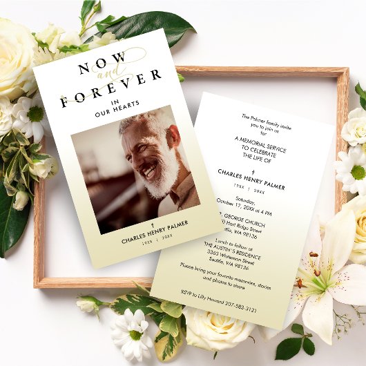 Budget Moderne Gradiënt Minimalist Foto Funeral