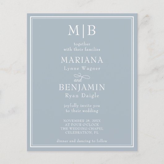 Budget Moderne Grens Licht Grijze Weddenschap (Voorkant)