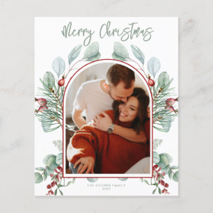 BUDGET Moderne Groene Kerstkaart Flyer