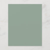 BUDGET Moderne Groene Kerstkaart Flyer (Achterkant)