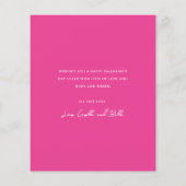 Budget Moderne Harten Foto Valentijnsdag Card (Achterkant)