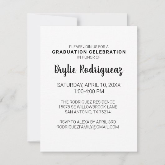 Budget Moderne het Aankondiging van de Foto van he (Achterkant)