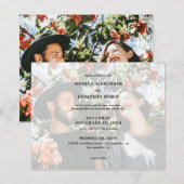 Budget Moderne Horizontaal Foto bruiloft (Voorkant / Achterkant)