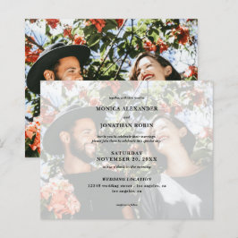 Budget Moderne Horizontaal Foto bruiloft