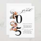 BUDGET Moderne Jaar Foto Sjabloon Afstudeerfeest (Voorkant / Achterkant)