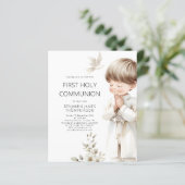 Budget Moderne Jongen Bidden 1e Heilige Communie (Staand voorkant)