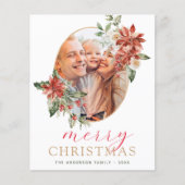 Budget Moderne Kerstmis Fotokaart (Voorkant)