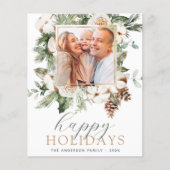 Budget Moderne Kerstmis Fotokaart Flyer (Voorkant)