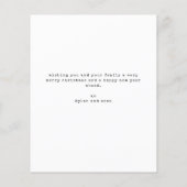 Budget Moderne Kerstmis | Getrouwd en vrolijk Flyer (Achterkant)