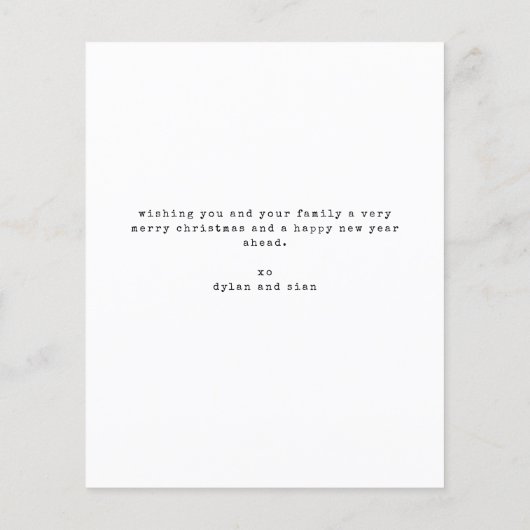 Budget Moderne Kerstmis | Getrouwd en vrolijk Flyer (Achterkant)