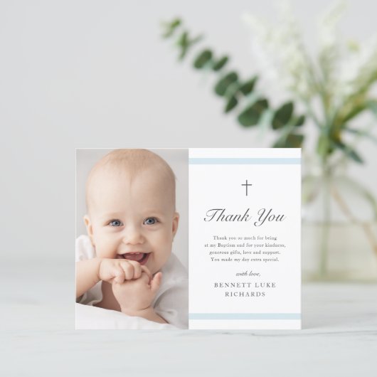 Budget Moderne Legance Boys Baptisme Hartelijk dan (Staand voorkant)