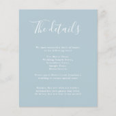 Budget Moderne Lichte Blauwe Weddenschap Details U (Voorkant)