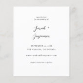 Budget Moderne M Foto Verticale afbeelding Opslaan Flyer (Achterkant)