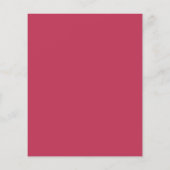 Budget moderne magenta script huwelijksuitnodiging (Achterkant)