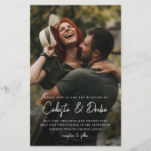 Budget Moderne Manuscript de Uitnodiging van het B (Voorkant)