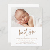 Budget Moderne Manuscript Eenvoudige Baptisme Uitn (Voorkant / Achterkant)