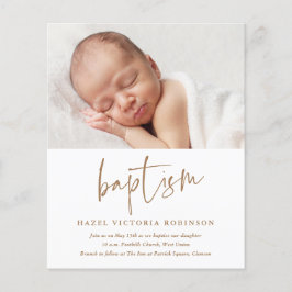 Budget Moderne Manuscript Eenvoudige Baptisme Uitn