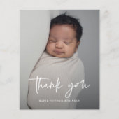 Budget Moderne Manuscript Foto Baptisme Dank u (Voorkant)