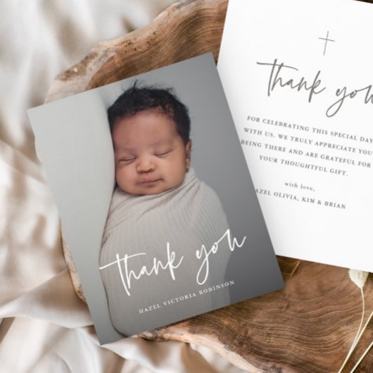 Budget Moderne Manuscript Foto Baptisme Dank u