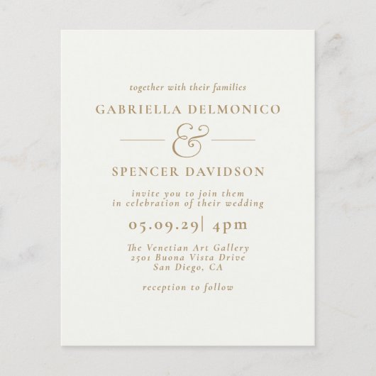 BUDGET Moderne marine Blue Weddenschap (Voorkant)