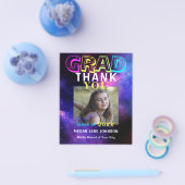 Budget moderne middelbare school afstuderen dank j flyer (Enkel)