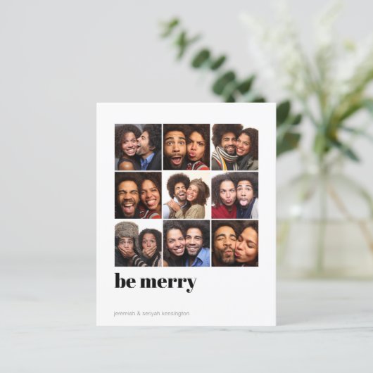 Budget Moderne Minimale 9 Square Holiday Foto (Staand voorkant)