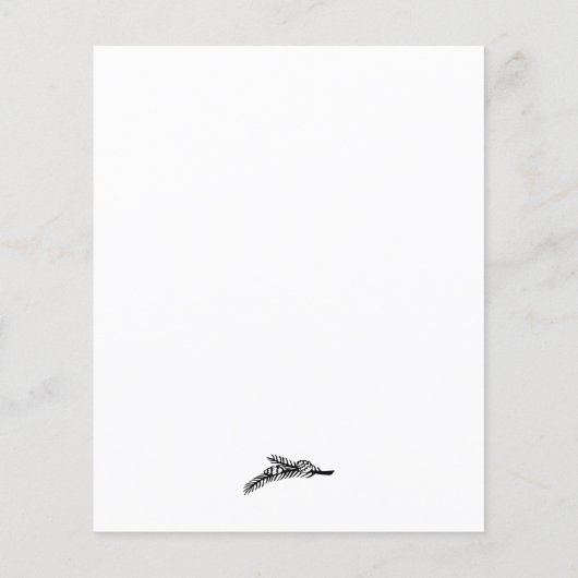 Budget Moderne Minimale 9 Square Holiday Foto (Achterkant)