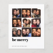 Budget Moderne Minimale 9 Square Holiday Foto (Voorkant)