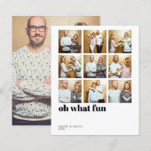 Budget Moderne Minimale Collage Holiday Foto (Voorkant / Achterkant)