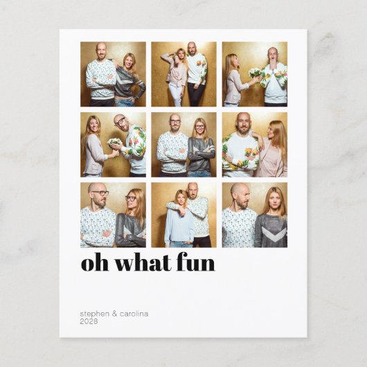 Budget Moderne Minimale Collage Holiday Foto (Voorkant)