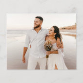 Budget Moderne minimale foto bruiloft dank u (Achterkant)