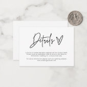 Budget Moderne Minimale Kaart behuizing Kaart Gege Notitiekaartje (Voorkant / Achterkant in situ)