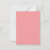 budget Moderne minimale typografie girale roze 30e Notitiekaartje (Achterkant)