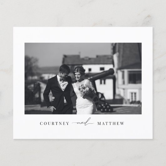 Budget Moderne Minimalistische Foto Hartelijk dank Flyer (Voorkant)