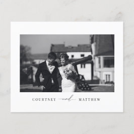 Budget Moderne Minimalistische Foto Hartelijk dank Flyer