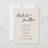 Budget Moderne Minimalistische Innoving van de Wed Kaart (Voorkant)