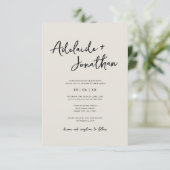 Budget Moderne Minimalistische Innoving van de Wed Kaart (Staand voorkant)