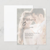 BUDGET Moderne minimalistische lijn grens foto bru (Voorkant / Achterkant)