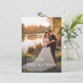 Budget Moderne Minimalistische Overlay Foto Bruilo Kaart (Staand voorkant)