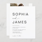 BUDGET Moderne minimalistische weddenschappen (Voorkant / Achterkant)