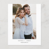 BUDGET Moderne minimalistische weddenschappen (Achterkant)