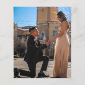 Budget Moderne Photo Wedding Invitation Flyer (Achterkant)