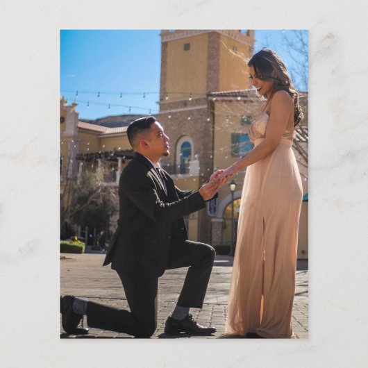 Budget Moderne Photo Wedding Invitation Flyer (Achterkant)