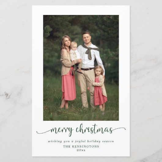 BUDGET Moderne prettige kerstfeestdag foto (Voorkant)