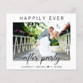 Budget Moderne QR-code Fotobruiloftsreceptie (Voorkant)